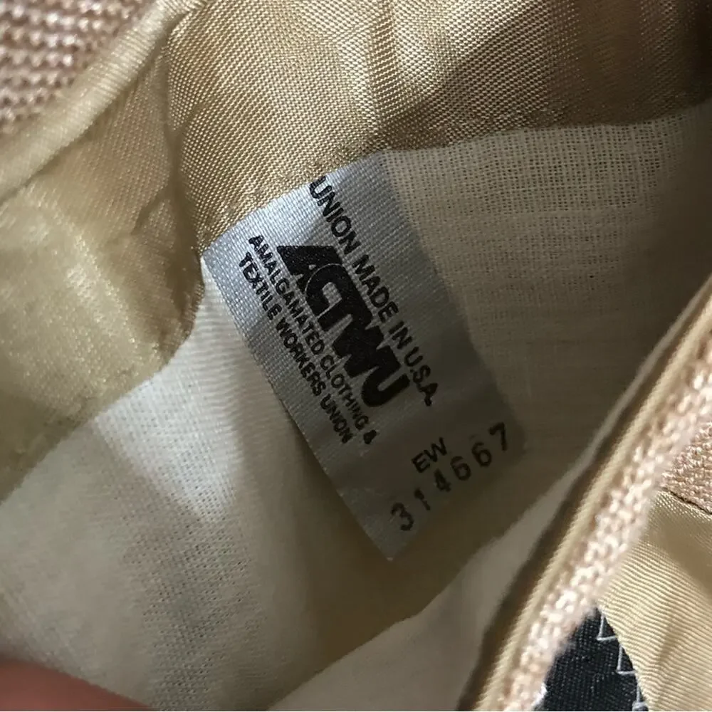 Vintage Lanvin wool blend beige natural unisex blazer sports coat 52R women’s XL